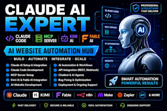 claude ai expert claude code mcp server kimi fable ai website automation