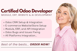 be odoo developer for odoo integration, odoo customization, odoo implementation