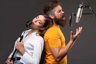 be male and female singer, pop edm rock singer, pop duet singer, rock songwriter