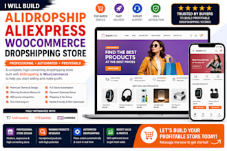 build automated alidropship aliexpress woocommerce dropshipping store