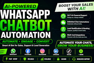 do whatsapp marketing, whatsapp automation chatbot, whatsapp bot, API setup