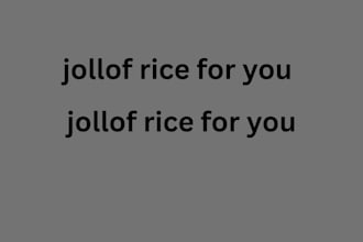 cook a healty jollof for you