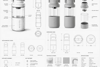deliver dfm file for reusable water bottles, smart bottles, insulated bottles