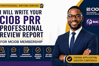 write your ciob prr professional review report for mciob membership