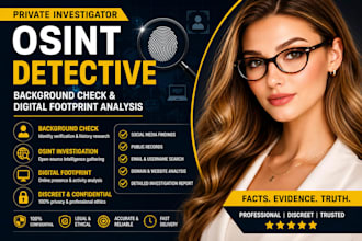 do private investigator osint background check and digital footprint