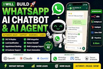 build whatsapp ai chatbots, whatsapp ai agents whatsapp API, whatsapp automation
