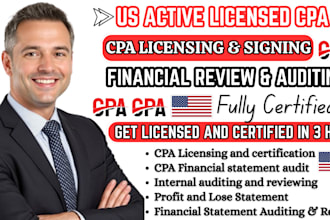 prepare US CPA letter audit financial CPA expense ratio letter employment letter