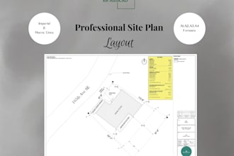 create a site plan, plot plan for planning and hoa permission purposes