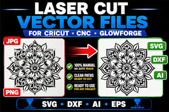 create laser cut vector files for cricut cnc glowforge