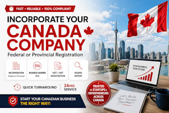 incorporate canada company, bn, gst, hst, nuans report, federal or provincial
