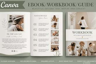 design canva ebook fitness ebook wellness ebook lead magnet workbook PDF