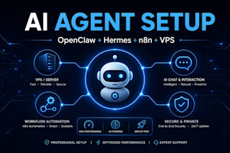install openclaw hermes ai agent with n8n automation on your vps server