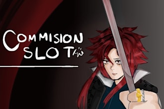 create an anime style art commission