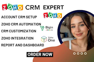 setup zoho CRM, zoho one, zoho books and zoho forms