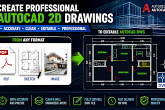 create professional autocad 2d technical drawings and shop drawings