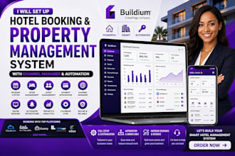 setup and build hotel booking system with channel manager via cloudbeds hostaway