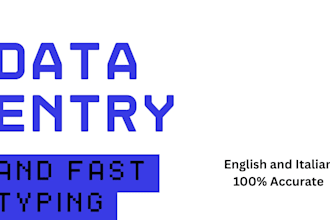 be your virtual assistant for data entry and admin support