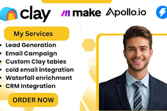 set up clay com lead enrichment and outbound automation