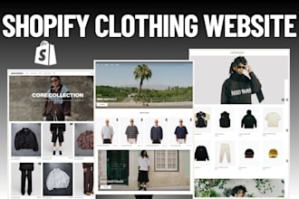 design shopify clothing website for clothing brand, streetwear website online