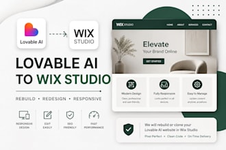 rebuild or recreate your lovable ai website in wix studio