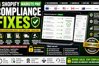 fix your shopify markets pro compliance and restore international sales