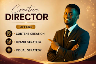 be your creative director for visual strategy brand design and content