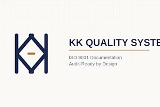 write your iso 9001 quality manual or sops, audit ready