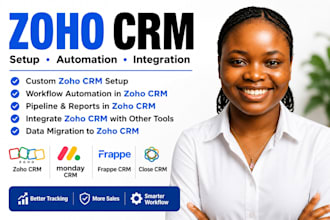 zoho CRM setup zoho CRM zoho monday CRM frappe CRM close CRM expert