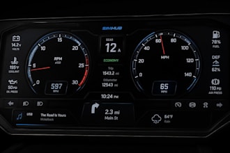 design america car simulator dashboard with simhub