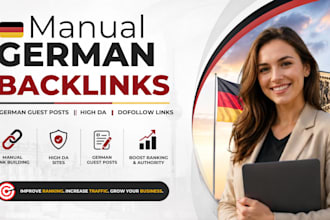 do manual SEO german backlinks via german guest post high da de link building