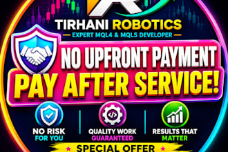 code your mt4 or mt5 trading robot, forex bot