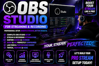 setup obs studio for streaming and recording