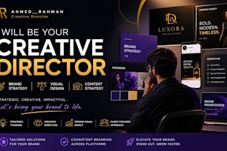 be your creative director for brand identity, and visual