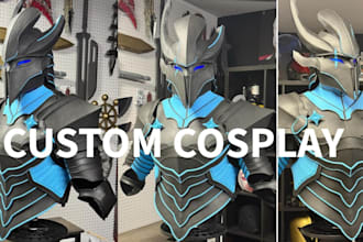 3d cosplay creation 3d wearable helmet props mask 3d model stl with 3d printing