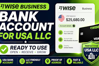 set up your wise business bank account for USA llc