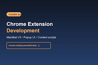 build a custom chrome extension for your workflow or website