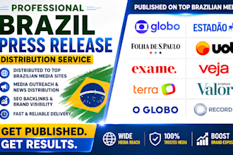 do brazil press release and pr distribution to top brazilian news sites