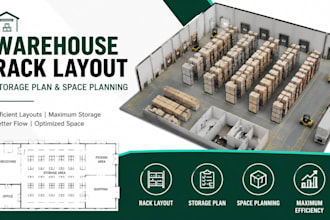design warehouse rack layout storage plan and space planning
