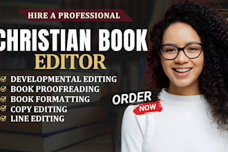 proofread copy edit format self help journal sermon as christian book editor