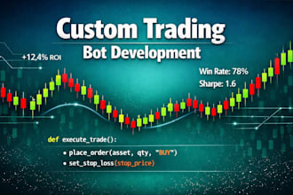 develop a custom python trading bot for bybit, binance etc