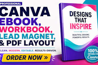 design canva ebook workbook lead magnet PDF layout