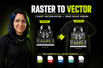 manually vectorize your artwork for screen printing and dtf