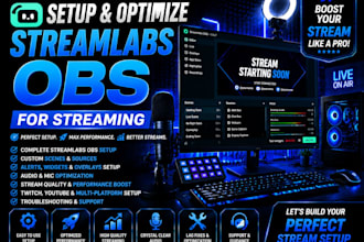 setup and optimize streamlabs obs for streaming