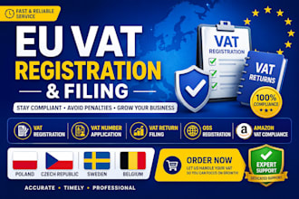 handle eu vat registration, oss filing and compliance for ecommerce sellers