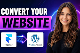 framer cms website to wordpress website elementor pro redesign landing page SEO