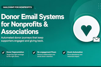 setup mailchimp donor email automation for non profit as your mailchimp expert