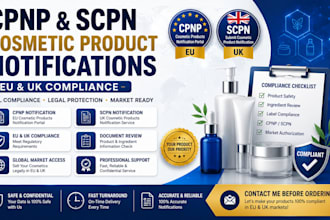 do cpnp and scpn cosmetic product notifications for eu and UK compliance