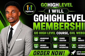 gohighlevel membership, go high level course, ghl website