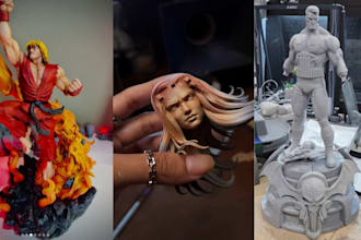 3d print and paint action figures and figurines