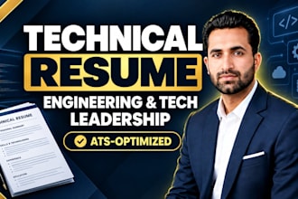 write your technical resume for engineering or tech leadership